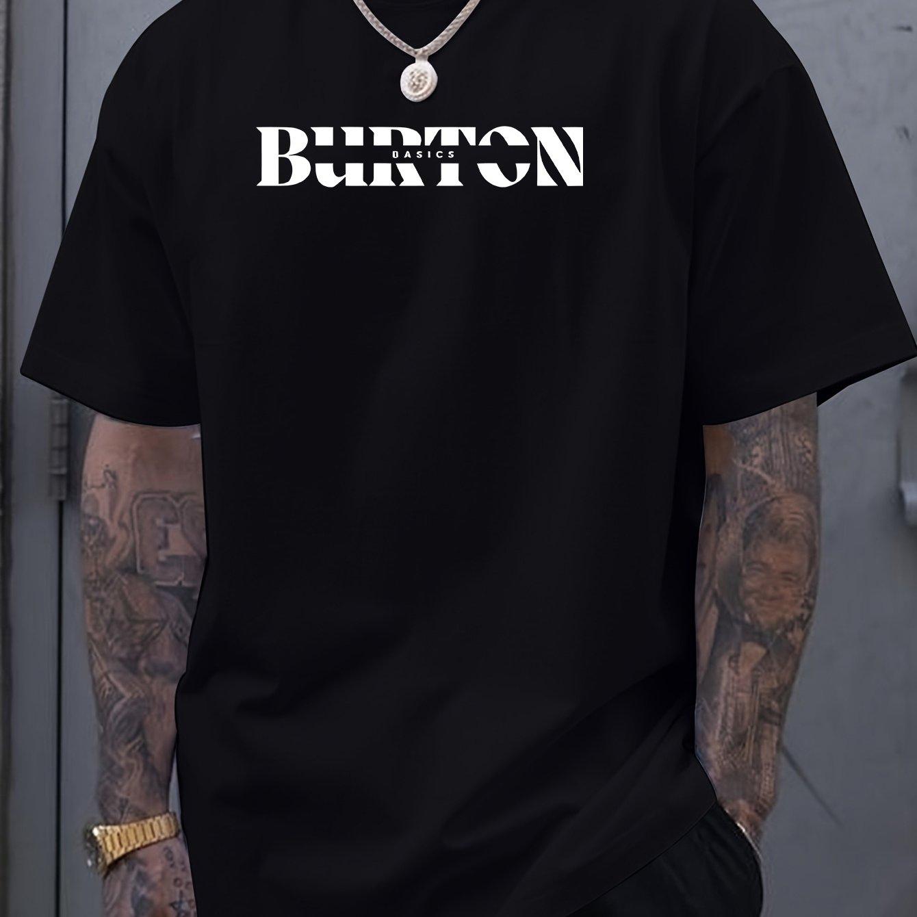 Fashion Printed Top Comfortable Cotton Short Sleeve Loose T-Shirts Men’s S