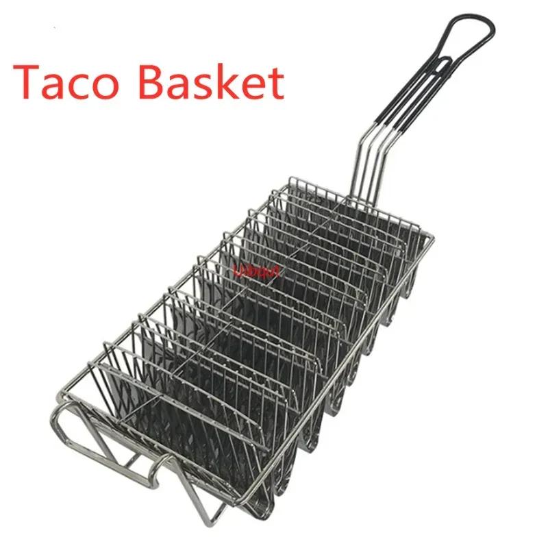Stainless Steel Fryer frying Basket Screen French Fries Frame Square Filter Net Encrypt Colander Strainer Shaped Frying Meshed