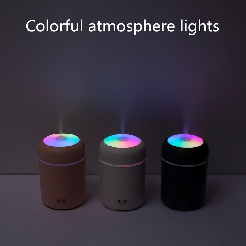300 ml Neue Aromatherapie-luftbefeuchter Bunte Atmosphäre Lichter Auto Ätherisches Öl Diffusor Usb Air Ultraschall Aroma Diffusor