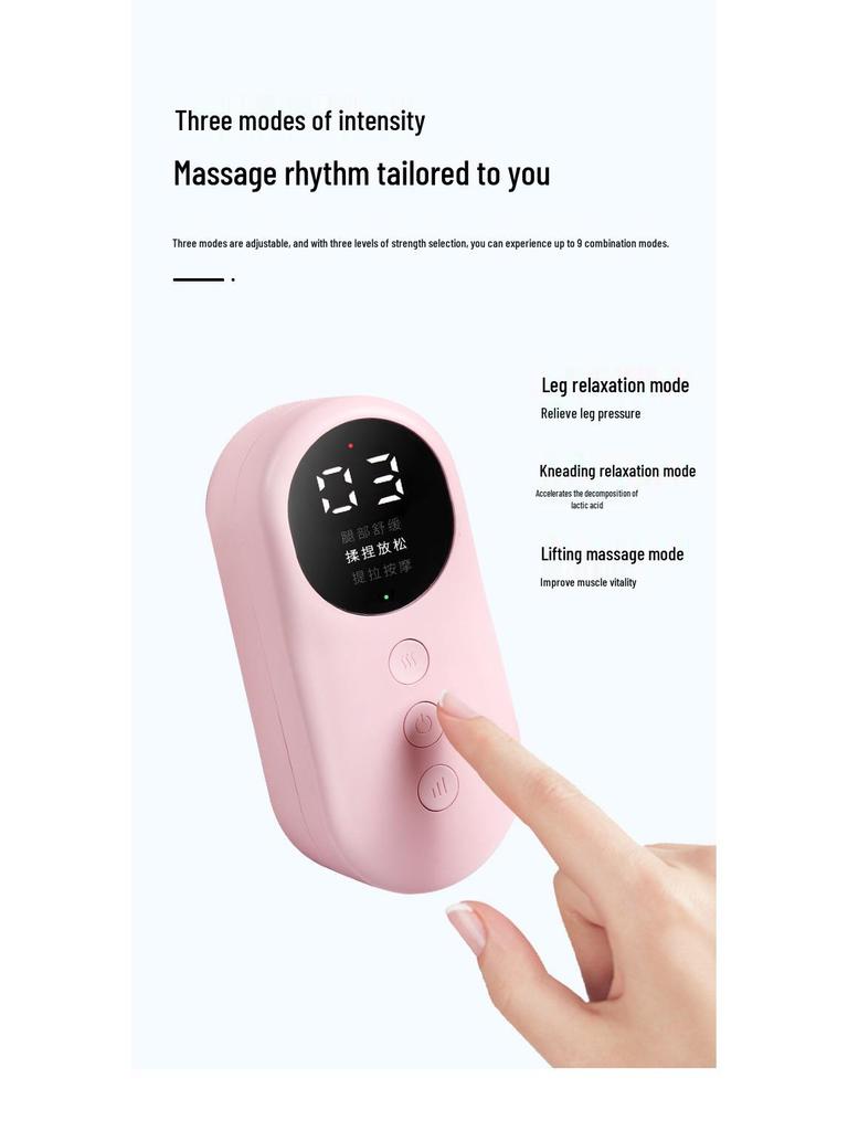 Rechargeable Airbag Massage Leg Wraps with Heating and Multi-Level Temperature Control.