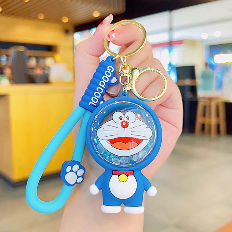 Cute Cartoon Cat Scented Bead Keychain Long Lasting Fragrance Backpack Charm Creative Small Gift Pendant