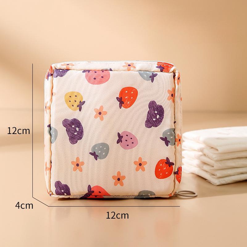 Mini-Damenbinden, Reise-Kopfhörer-Münzen-Aufbewahrungstasche, Beutel, Ausweis, Kreditkartenhalter, Kawai Cartoon, Kosmetik-Kulturbeutel, Organizer-Tasche
