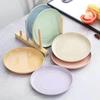 Household wheat straw PP material dinner plate dipping plate fruit plate drop-proof small dish plate easy to clean non-stick oil