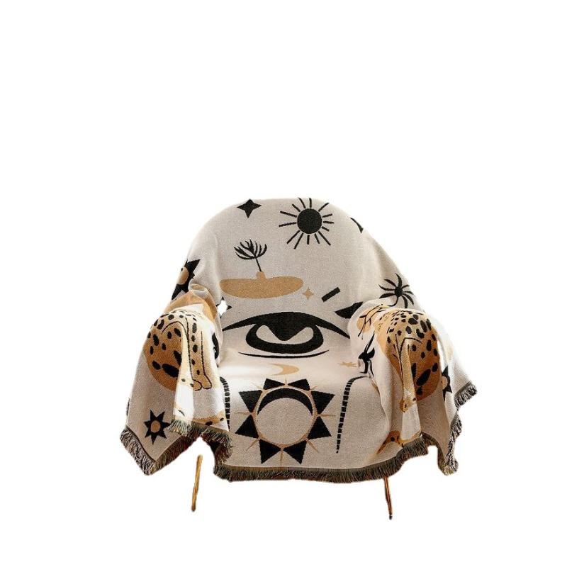 Sofapledd i nordisk ins-stil Fullt trekk Sofahåndkle Dekkduk Stue Enkelt Dobbelt Sofatrekk Rygghåndkle Piknikmatte