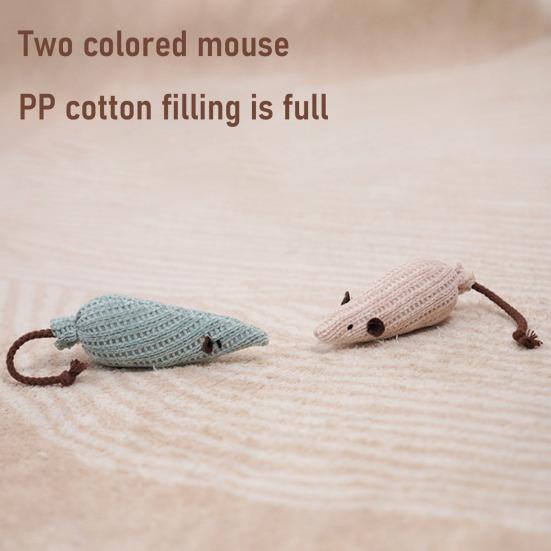 Cartoon Design Cat Toys Corduroy Fabric Tough Catnip Rattle Paper Cat Toy Soft Elastic Filling Interactive Chew Toy for Kittens and Adult Cats Indoor
