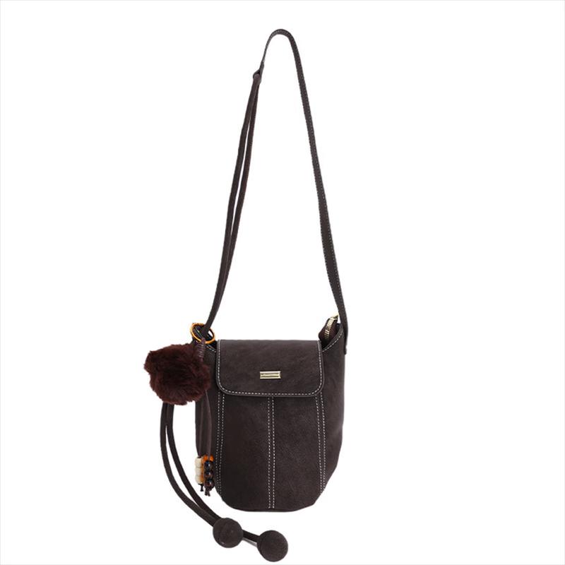 REWELL Suede Pumpkin Bucket Bag
