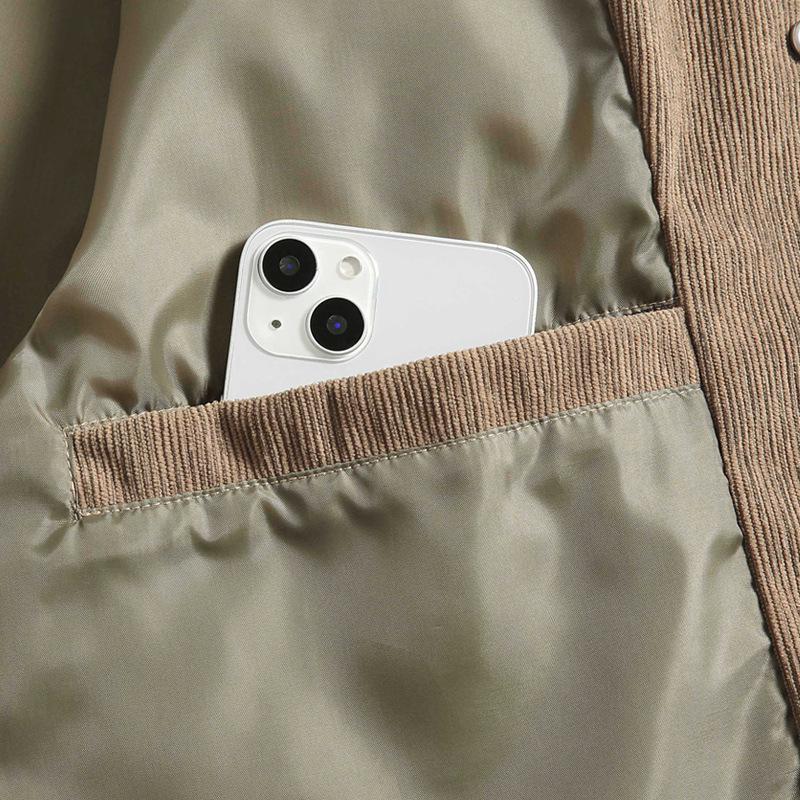 2024 Autumn Men's Fashion Lapel Corduroy Jacket - Trendy Casual Short Workwear