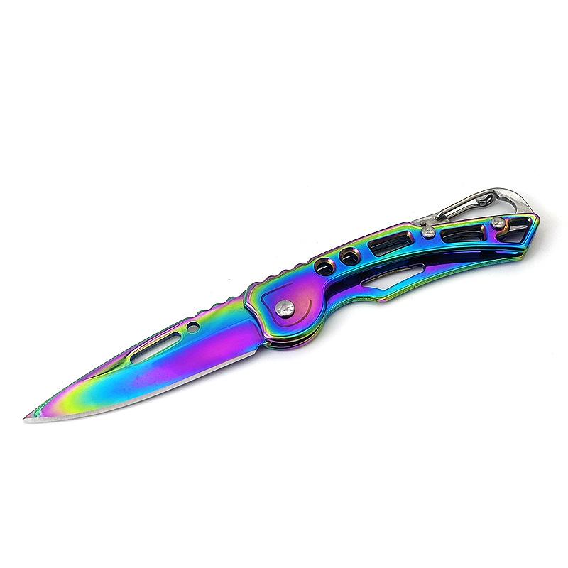 Outdoor Protable Stainless Steel Sharp Paring Folding Knife Pocket EDC Utility Knife for Camping Fruit Cutting Tool