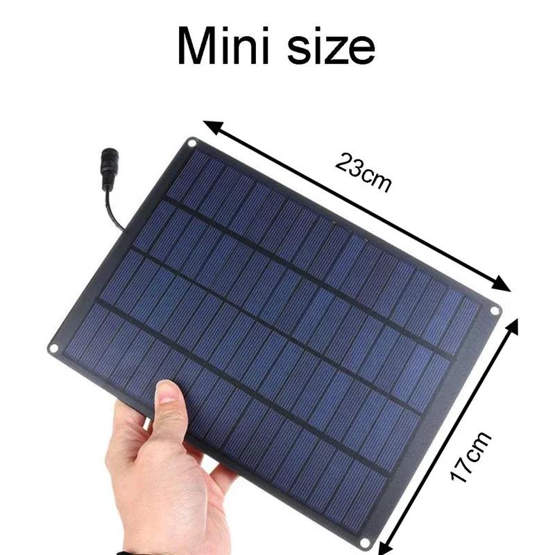 30W Solar Panel+20A/30A/60A Charge Controller&Clip Set 12V Battery Charger Energy Charging Plate Power Bank for Car Home Travel