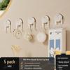 Removable Strong Suction Cup Hook for Coats, Hats, Towels, and More - No-Drill Adhesive for Bathroom or Door.