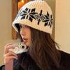 Printed Snowflake Beanies Warm Printing Knit Cap Fashion Jacquard Knitted Hat  Winter