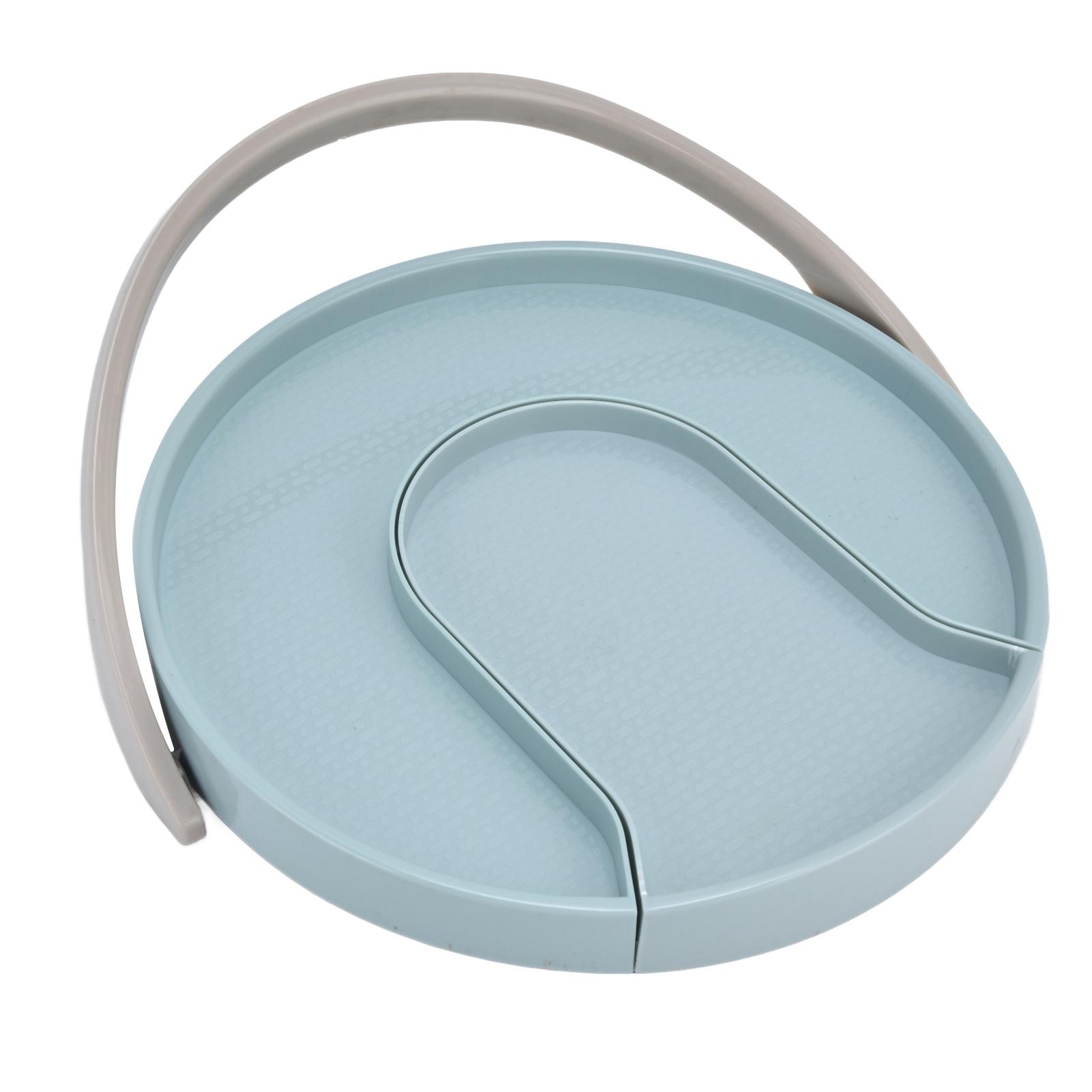 Кухонная вращающаяся подставка для хранения Нескользящая кухонная полка-органайзер для специй и напитков Выдвижная полка для кухонных шкафов и кладовой синий 1530₽