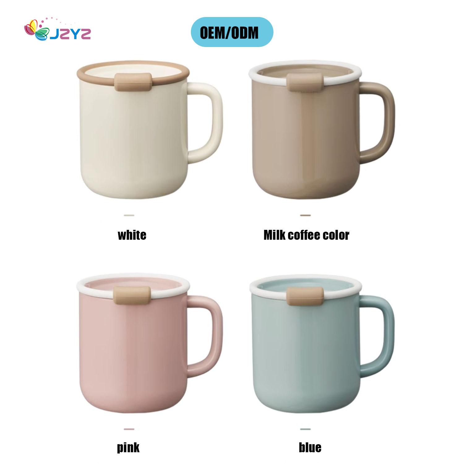 JZYZ 2024 Cross Border New Coffee Cup Outdoor Insulated Cup Simple With Handle Home 304SUS Stainless Steel Mug 401-500ml