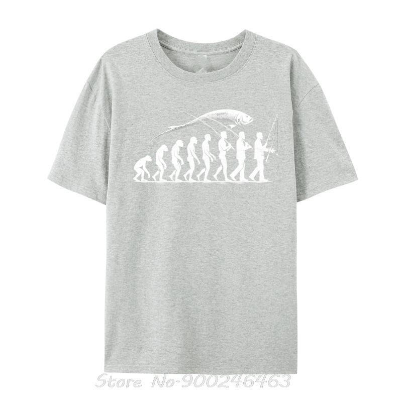 Evolution Fishing Fish Trout Angler Fisherunisex Bass Anglers Tshirts For Unisex Cotton Tops Cotton Fitness T Shirt Oversized Tees