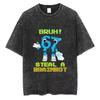 Italian Brainrot Funny Meme Washed Vintage T-shirt Six Seven 67 Number Tshirt Men Women Casual Fashion Oversized Crewneck Tees
