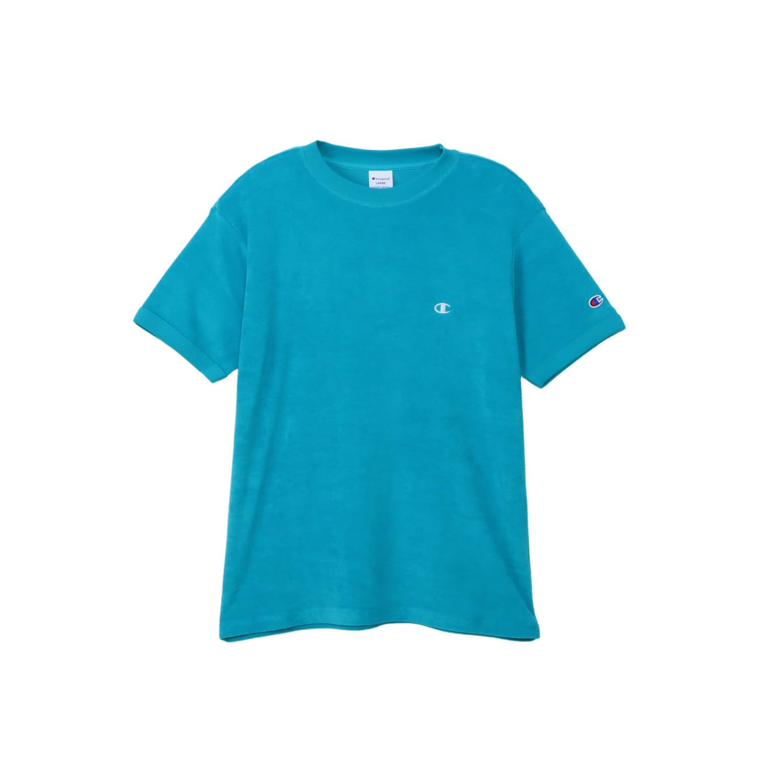 

Champion Short Sleeve Crew Neck Cotton USA with Embroidered T-Shirt Logo, Basic, C3-X359-428-XL