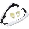 ApplianPar Front Driver and Passenger Side Exterior Door Handle White for Hyundai Elantra 2017-2020