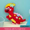 Kit de manualidades para llaveros de animales DIY para niños: Adornos Creativos de Costura No Tejidos