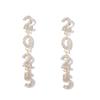 Aesthetic Happy New Year Earrings Jewelry Crystal Party Earrings  New Year