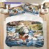 Companions Azure Threepiece Set 1 Duvet Cover 2 Pillowcase Without Core Gift Bedding Set Duvet Cover And Pillowcase Decorative Down Comforter