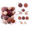Exquisite Flocked Christmas Ball Xmas Baubles Gift Ball Christmas Tree Ornament Xmas Decorations DIY Xmas Tree Hanging Pendants