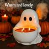 Gothic Halloween Ghost Candle Holder Resin Ghost Figurine Candle Holder  Fireplace