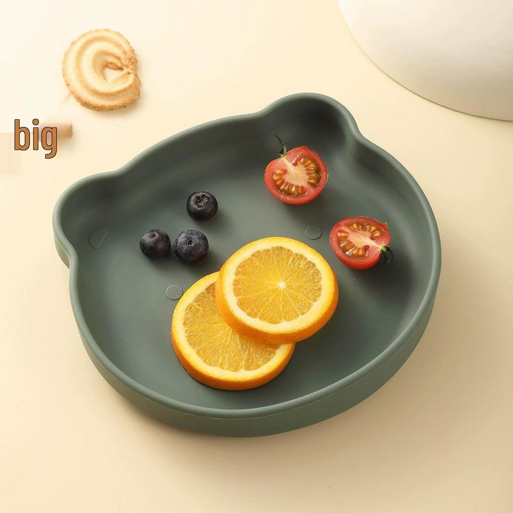 Children's Silicone Bear Bowl - Suction Base, Anti-Fall, Perfect for Baby Training & Complementary Food