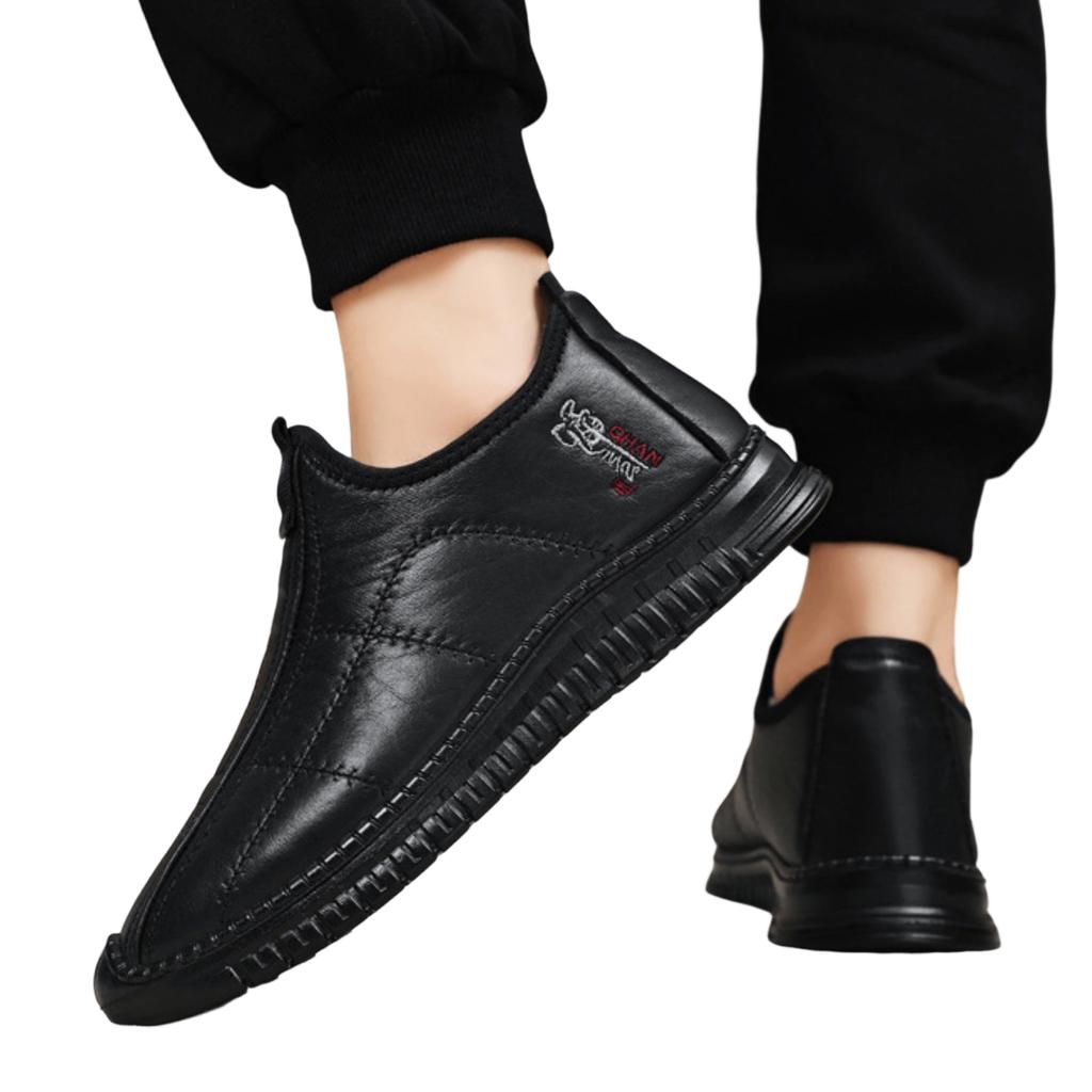 Men's Leather Boots with for Winter Cold Short Boots