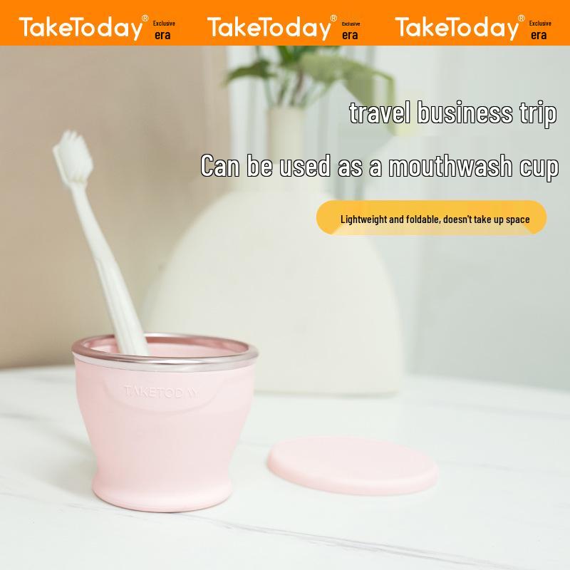 Exclusive Era Collapsible Silicone Travel Cup - Portable, High-Temperature Resistant for Camping & Outdoor Use.