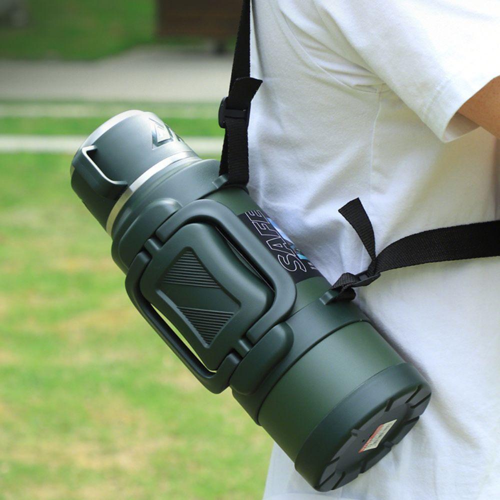 Großes Fassungsvermögen Camping Thermoskanne 316 Edelstahl Isolierter Wasserbehälter Sportflasche Outdoor