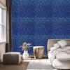 Blue and navy blue glitter wallpaper for living room and bedroom 50x1000