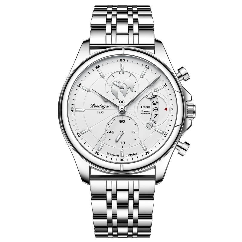 Top Brand Waterproof Multifunctional Luminous Men's Watch Fashion Business Calendar Watch