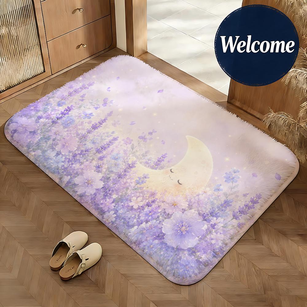 Soft Bloom Realm Floor Mat Non-Slip Absorbent Doormat Bathroom Bedroom Home Decor Rug
