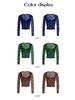 2026 Sexy Slim Fit Lace Hollow-Out Long Sleeve Top for Women