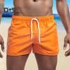Sommer Low Rise Elastischer Bund Kordelzug Strand Surfen Shorts Atmungsaktive Seite Unregelmäßige Trim Männer Bademode Shorts