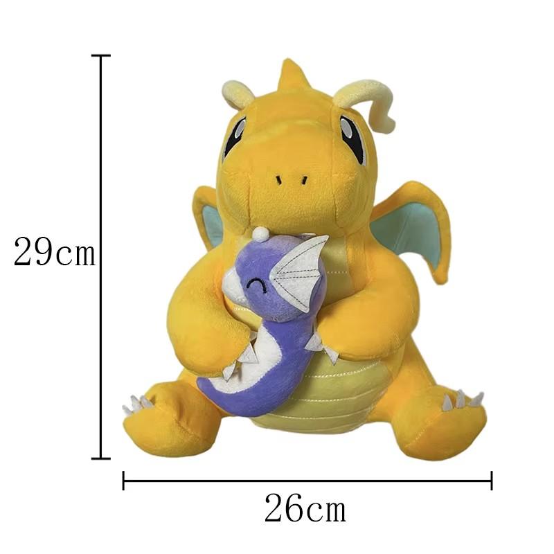 New Pokemon Dratini Evolution Dragonite Tyranitar Plush Toy Dragon Doll Pikachu Riding Lapras Latios Latias Plush Doll Gift