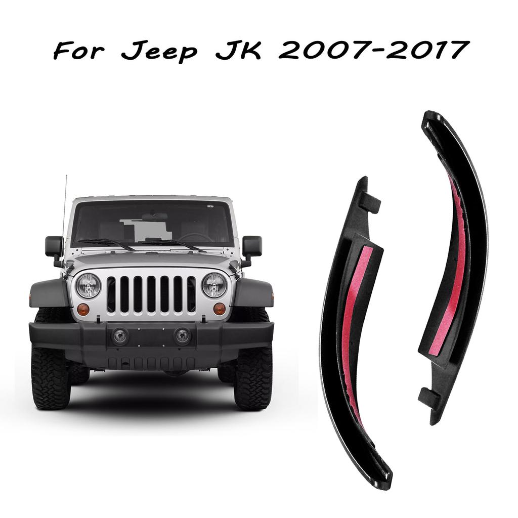 Car Roof Water Rain Gutter Diverters ABS Hardtop Rain Water Deflector Extension For Jeep Wrangler JK 2007-2017 JL 2018-2013 DIY