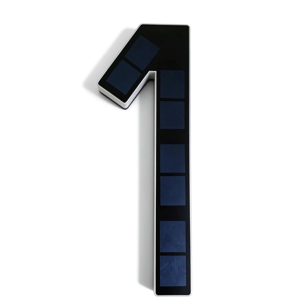 No Wiring Solar Lighted House Numbers Light 6.7IN Solar Digital Doorplate Porch