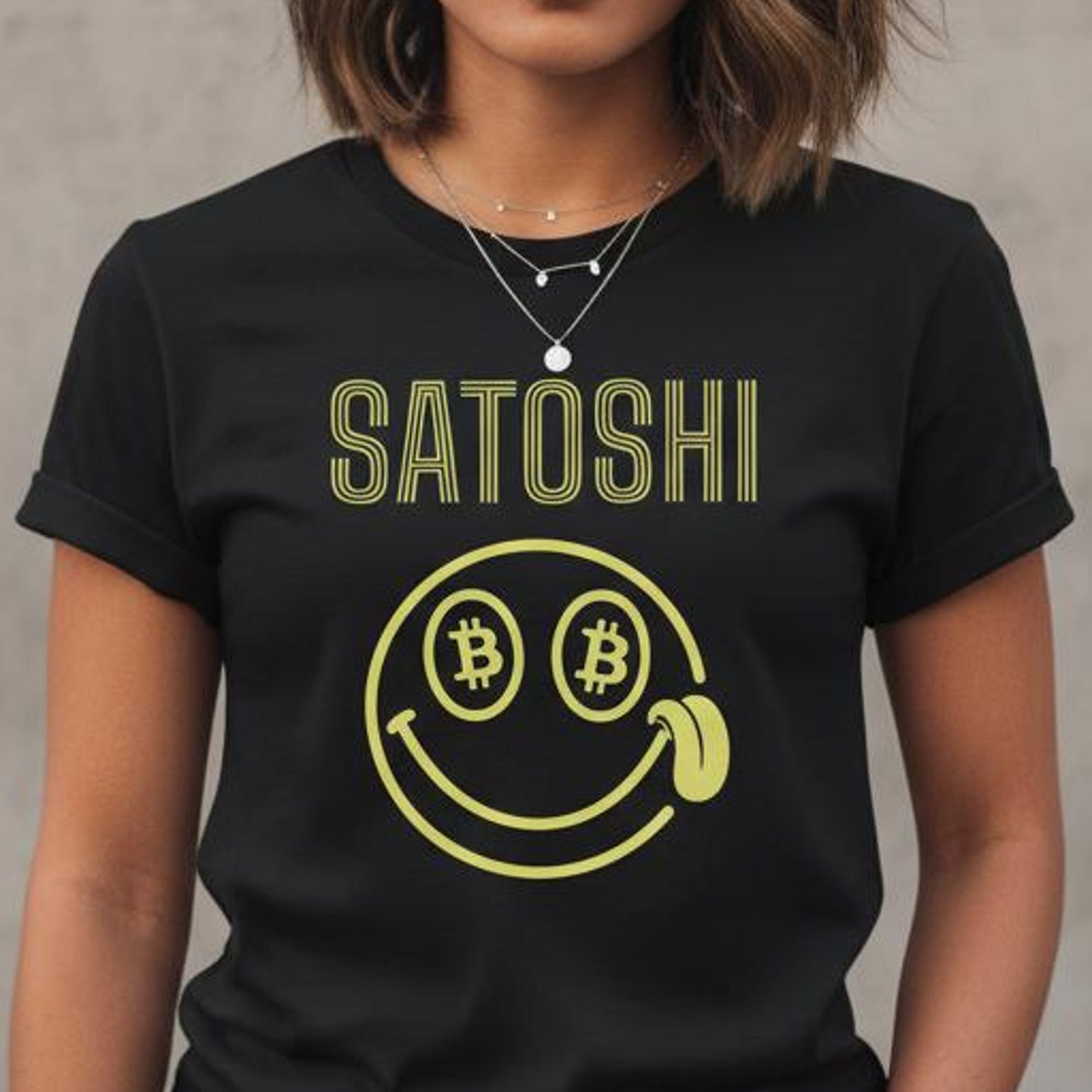 Funny Satoshi Nakamoto Bitcoin Unisex Cotton T-Shirt - Crypto Lover Gift 2XL