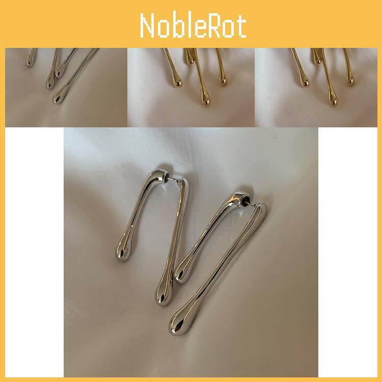 Trendy Asymmetrical Metal Earrings Chic Gold And Silver Fashion For Women