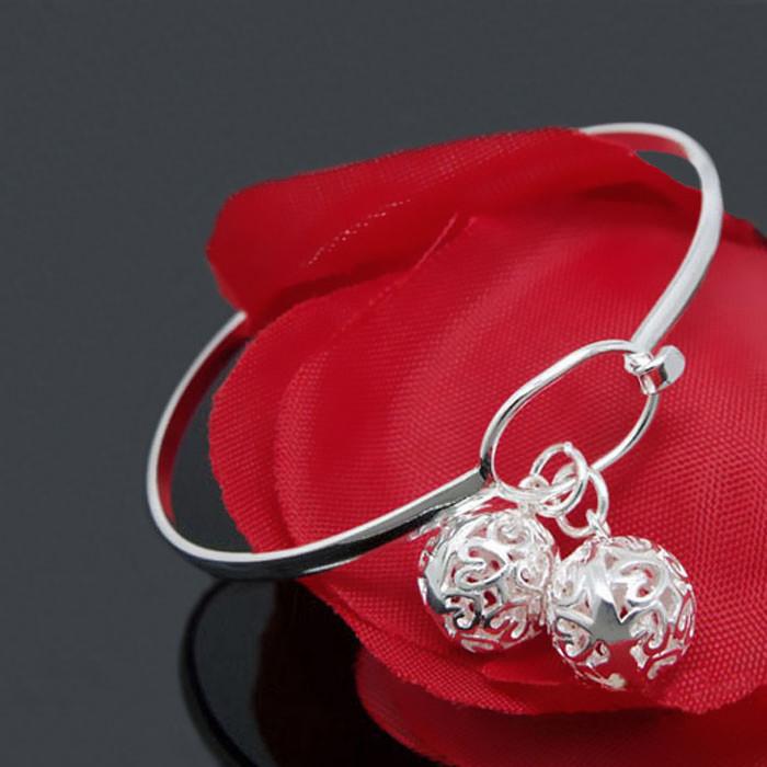 Simple Women'S Floor Ball Control Bracelet Platinum-Plated Lady Temperament Jewelry Cold Wind Opening