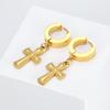 Cross Earrings Earrings Personalized Hipster Accessories Earrings Metal Fashion Versatile