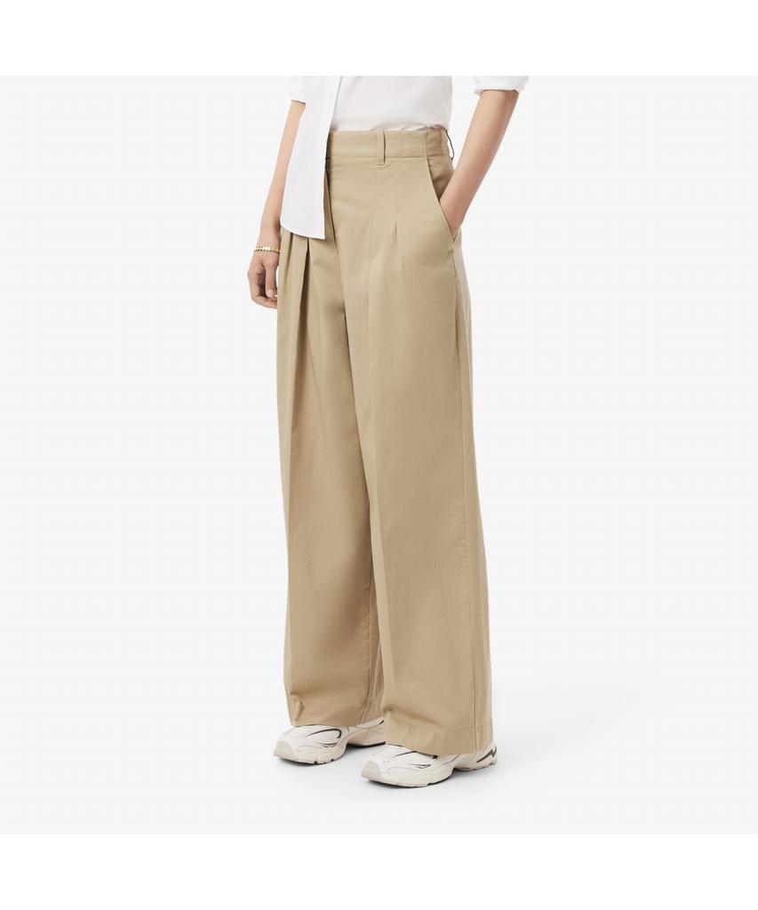 LACOSTE Women'S Wide Fit Chino Pleated Pants Hf2445-55N 02S