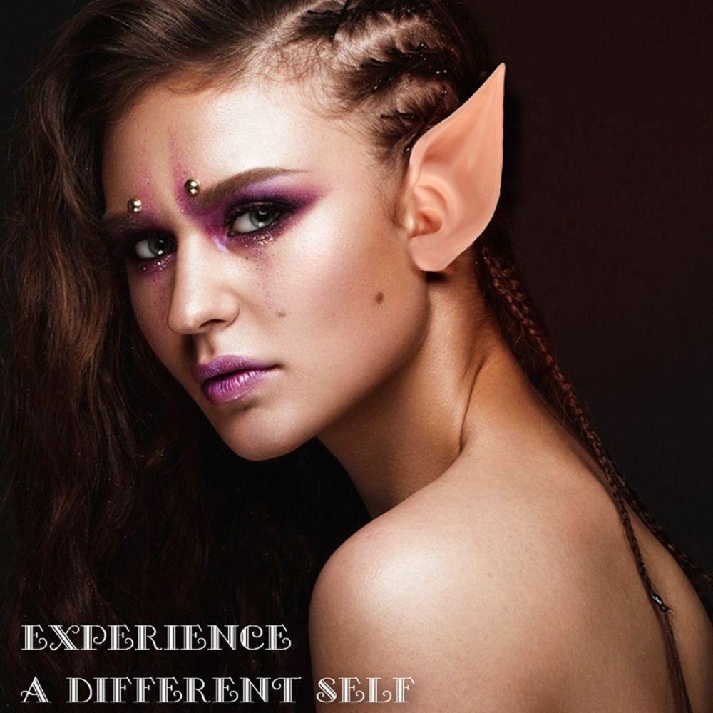 Soft Elastic Latex Elf Ears Eco-friendly Fake Ears Creative Fairy Ears Halloween Party