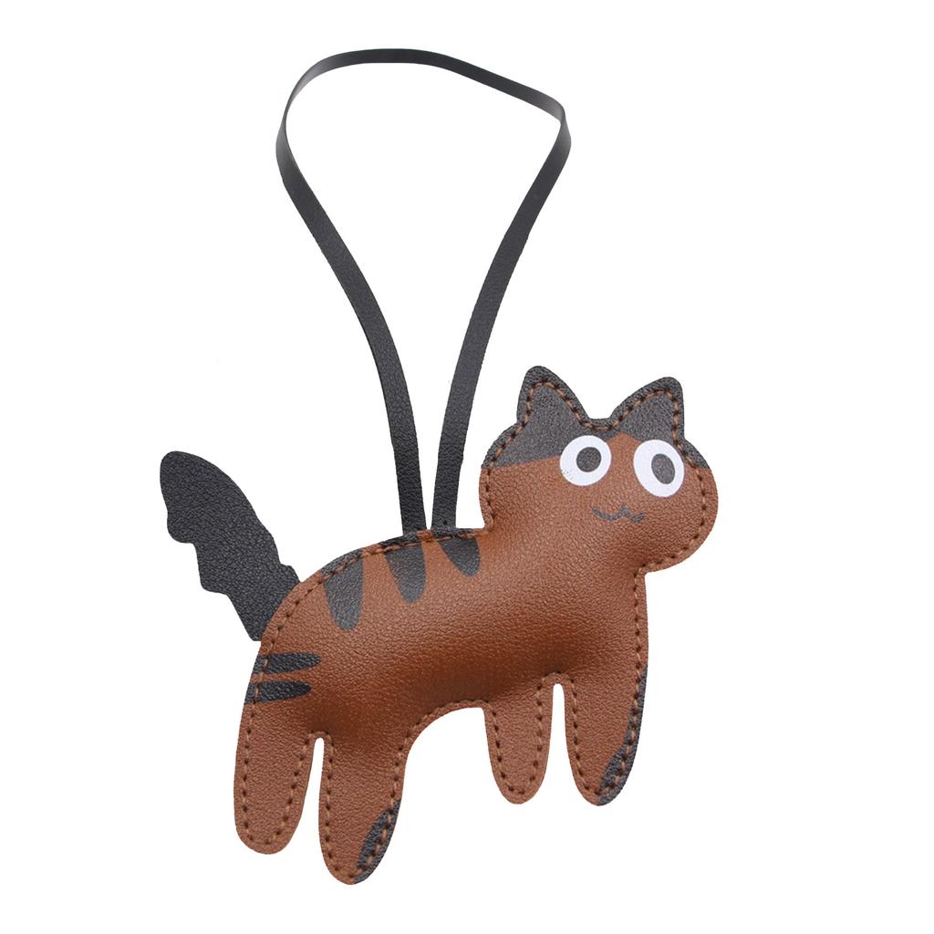 Söt Katt PU Läder Ryggsäck Charm Stilfull Väskhänge PU Textur Lämplig för Unga Kvinnor och Studenter Present