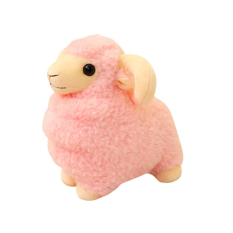 Cute Little Lamb Doll Simulated Lamb Plush Toy Doll Comforting Pillow Children Girl Gift Rag Doll