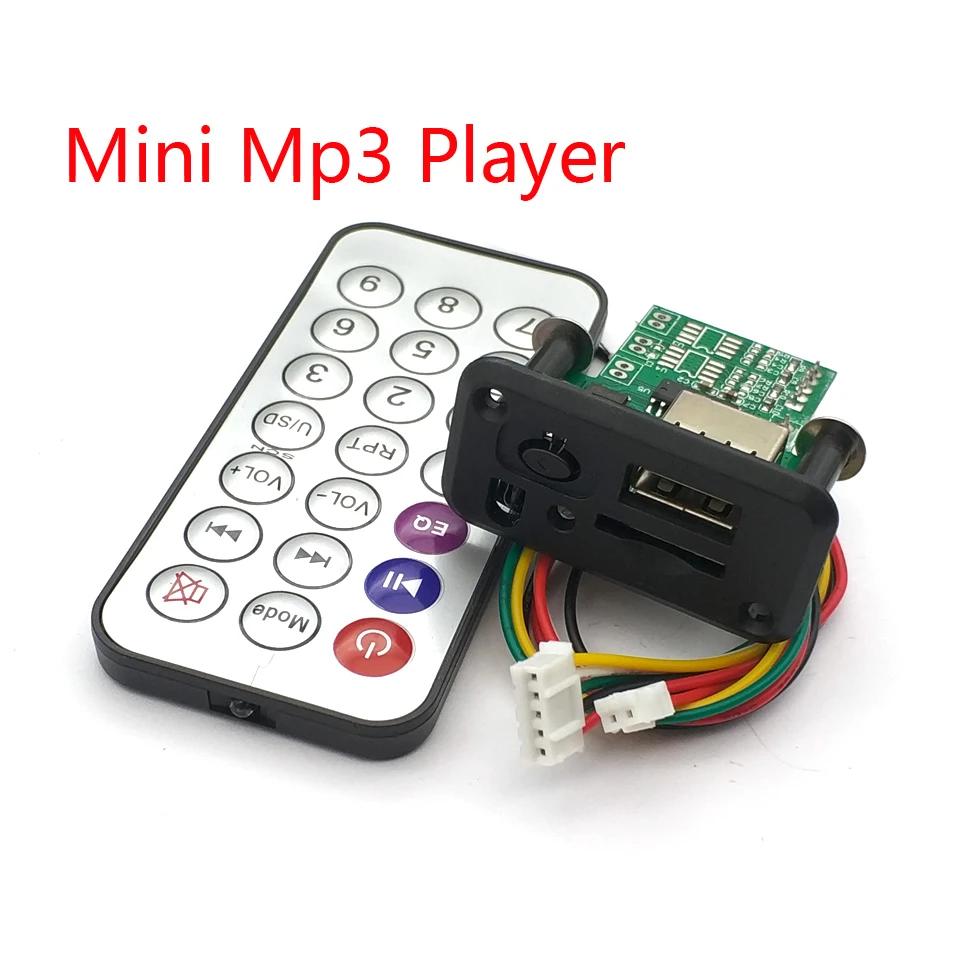 Mini 12V MP3 Audio Decoder Board Verlustfreie Dekodierung MP3 Player Stereo Zweikanal Audioausgang Unterstützt TF Karte U Disk