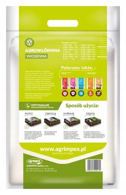 Spring Agrotextile White for Covering 1.6 X 5 M
