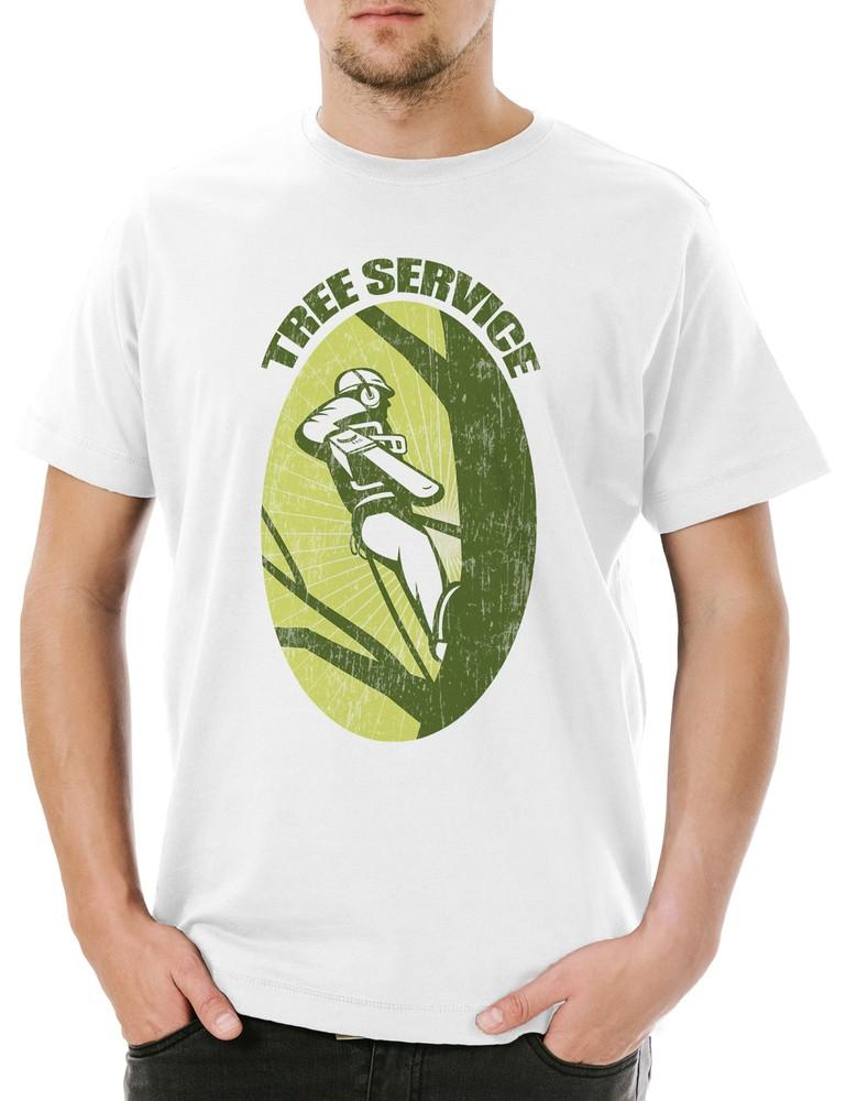 Tree Service II Mens T-Shirt Lumberjack Axe Woodsman Forester Logger