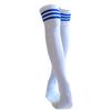 Schwarz-weiß gestreifte Kindersocken aus reiner Baumwolle, knielang, mittellang, ärmellos, knöchelhoch, sexy, erotisch.